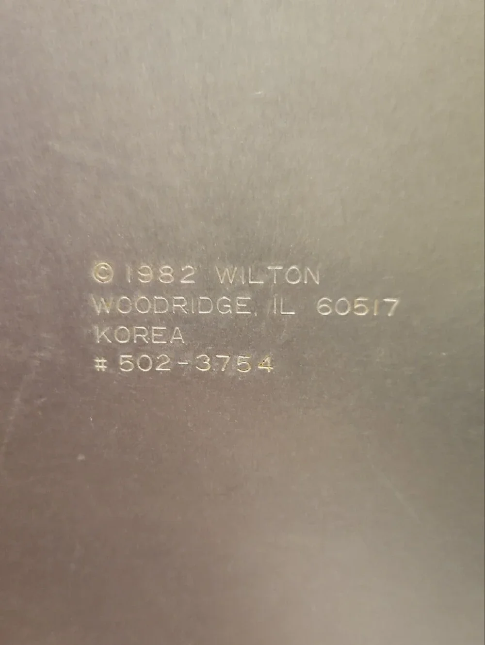 Wilton vintage 1982